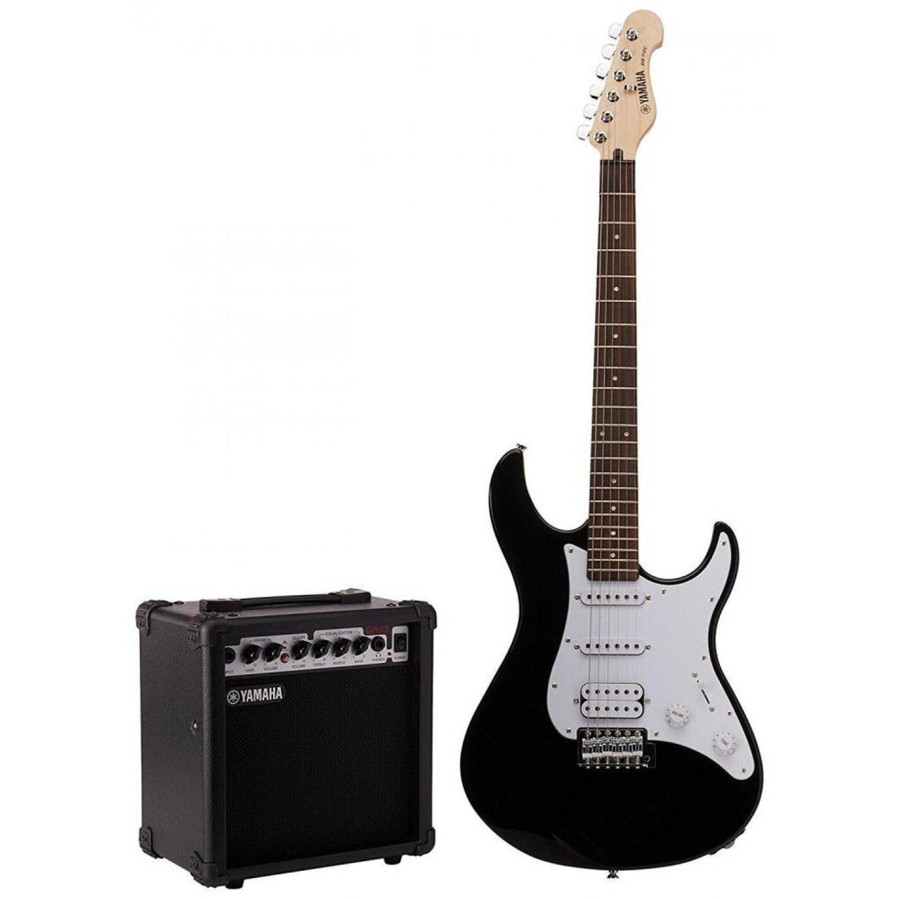 Paquete Guitarra Electrica Yamaha Negra C/amplificador, Eg112gpiibl