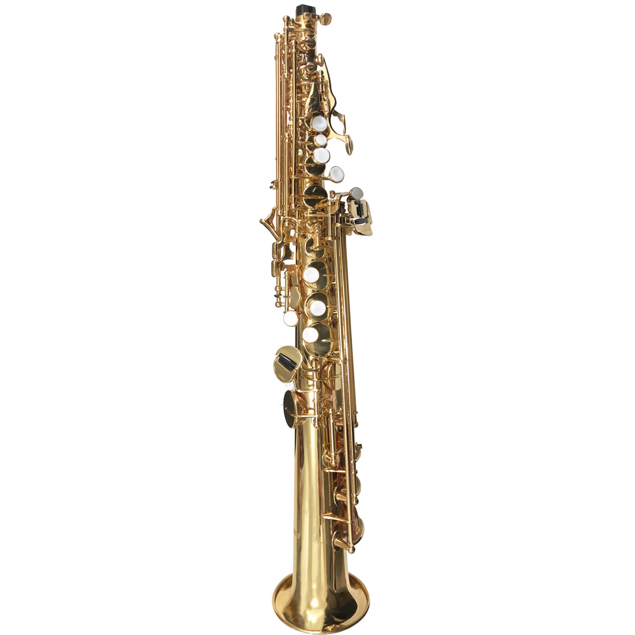 Saxofon Soprano Century Recto Doble Tono Dorado, Cnsx003