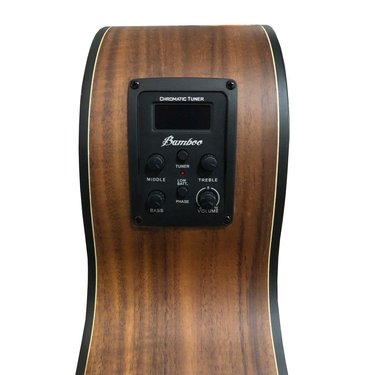 Guitarra Electroacustica Bamboo Ga-40-koa-q 40 Pulgadas