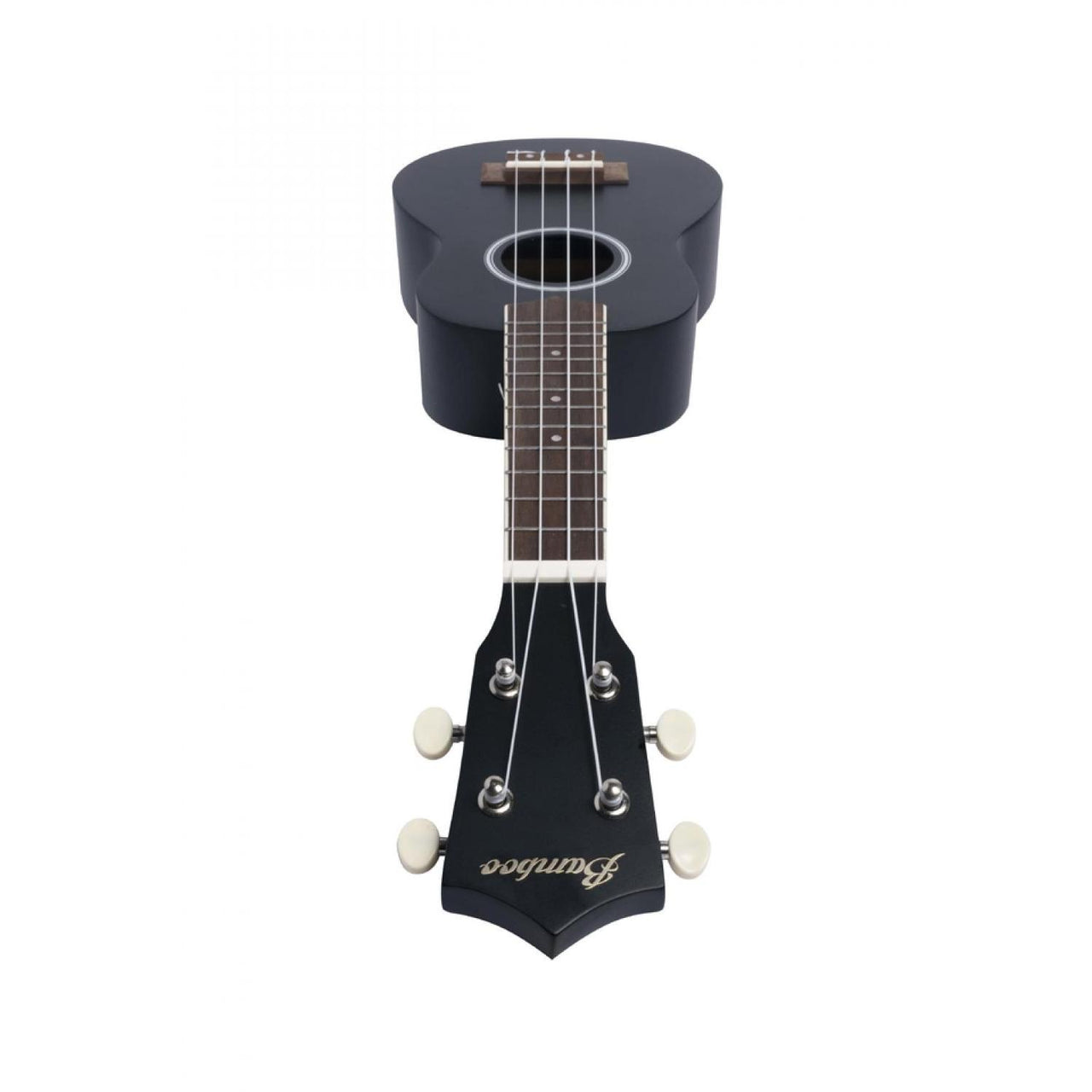 Ukulele Soprano Negro Ukelele Bamboo Bu-21ln-bk Uculele Estudio Con Funda