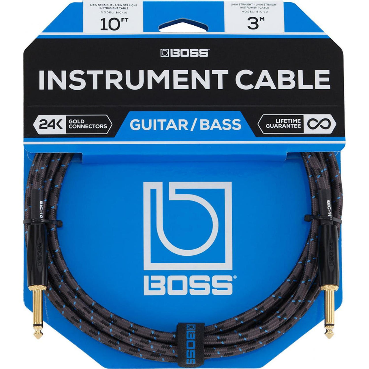 Cable Boss Bic-10 Para Instrumento Plug A Plug 3 Metros