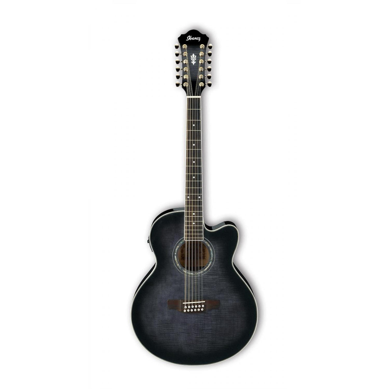 Guitarra Ibanez Ael2012e-tks Electroacustica 12 Cuerdas Negra