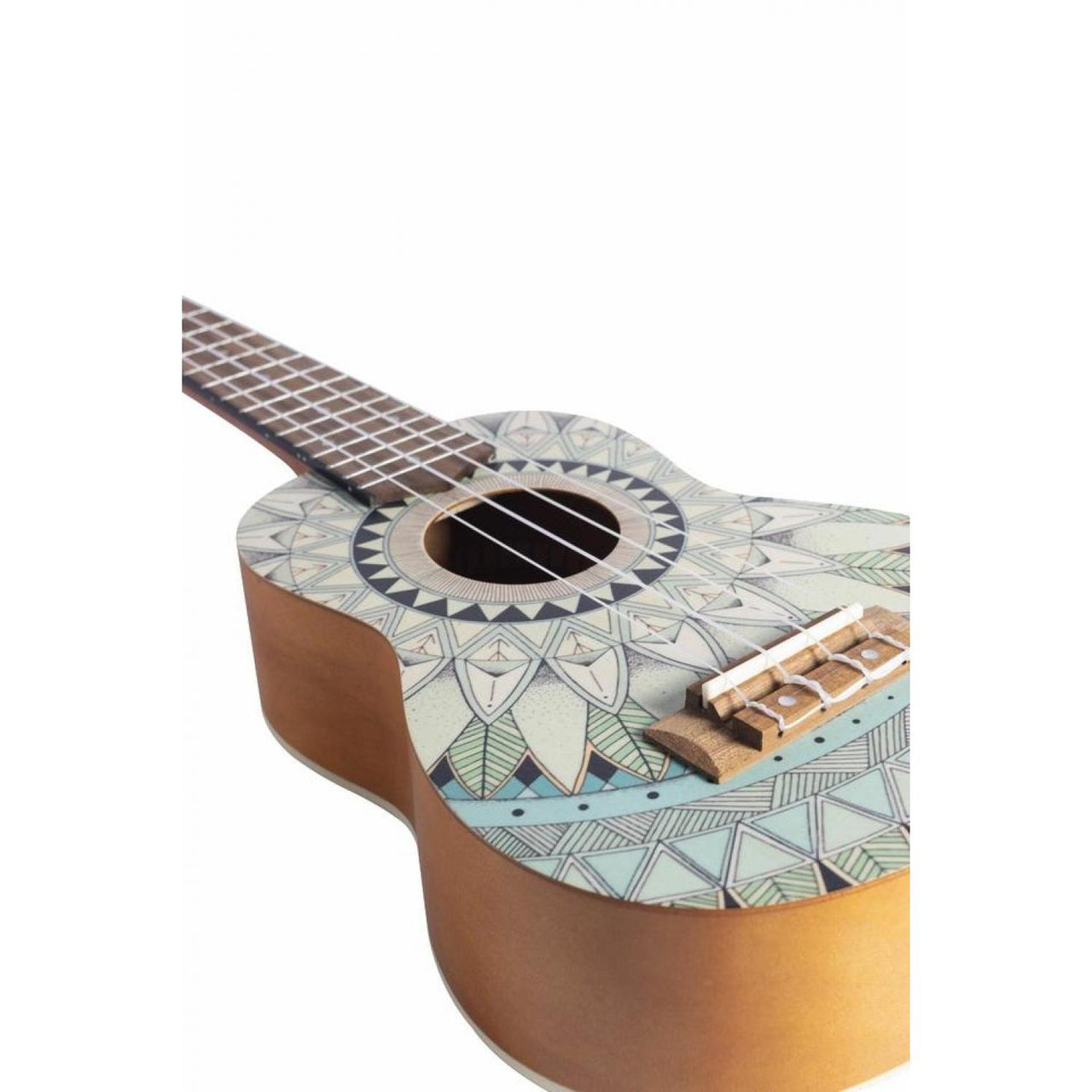 Ukulele Soprano Ukelele Bamboo Bu-21 Jade Con Funda