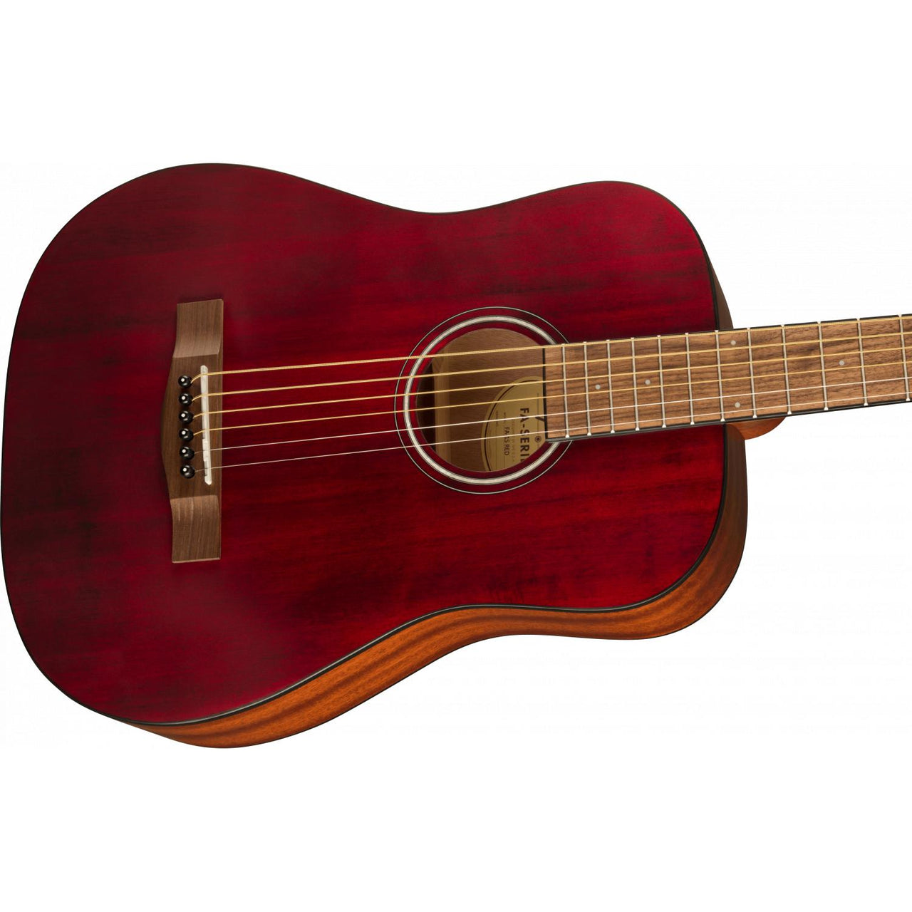 Guitarra Acustica Fender Fa-15 3/4 Cuerdas de Acero Roja Con funda 0971170170