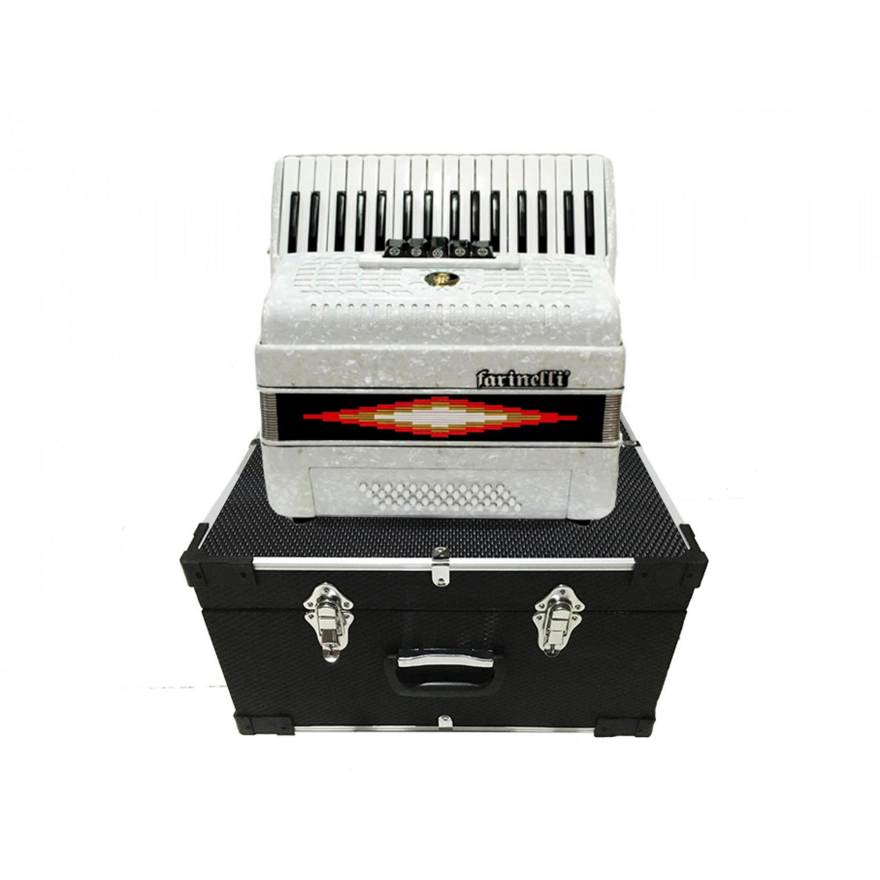 Acordeon Farinelli 34 Teclas 48 Bajos 5 Reg. Blanco, 1307w