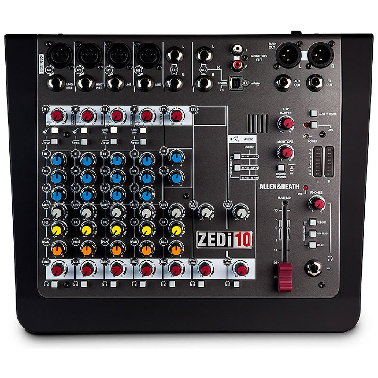 Mezcladora Allen & Heath 10 Canales 4 Xlr, Zedi-10
