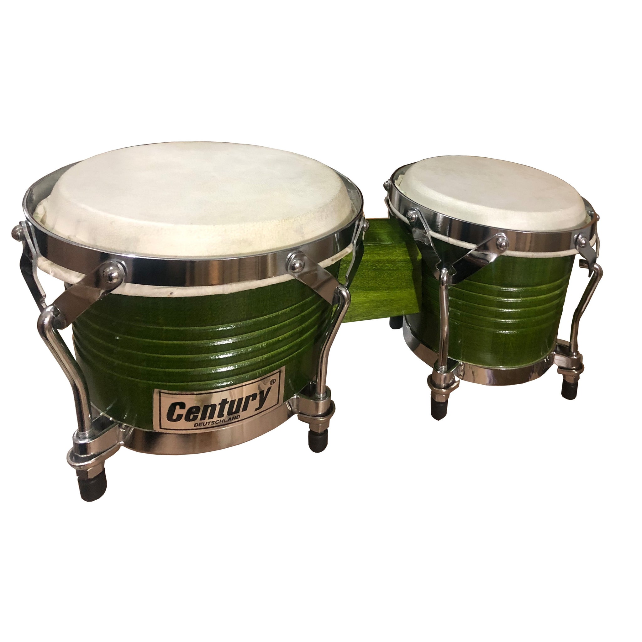 Bongo Century Cnbg002 Aro Cromado 7 Y 8 Pulgadas Verde Musicales Doris