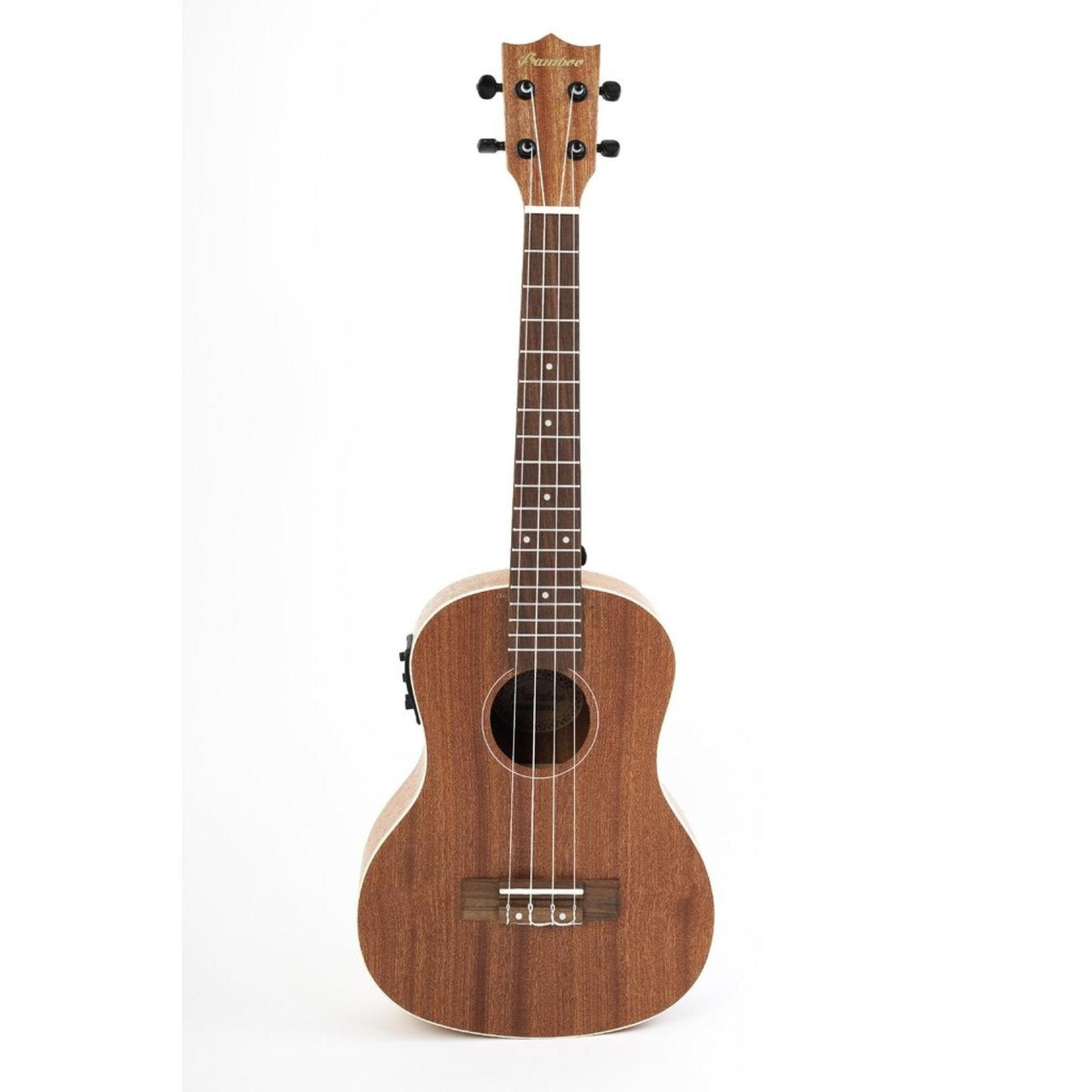 Ukulele Concierto Bamboo  U-23-sapele-q Electroacustico Sapele Con Funda