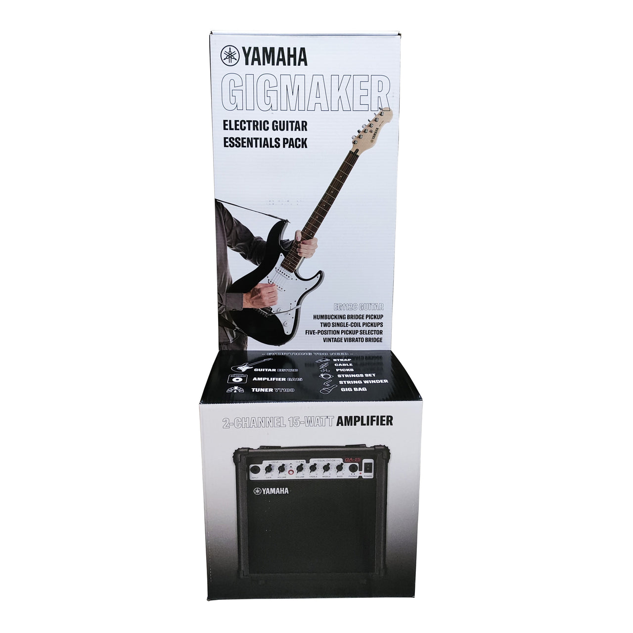 Paquete Guitarra Electrica Yamaha Negra C/amplificador, Eg112gpiibl