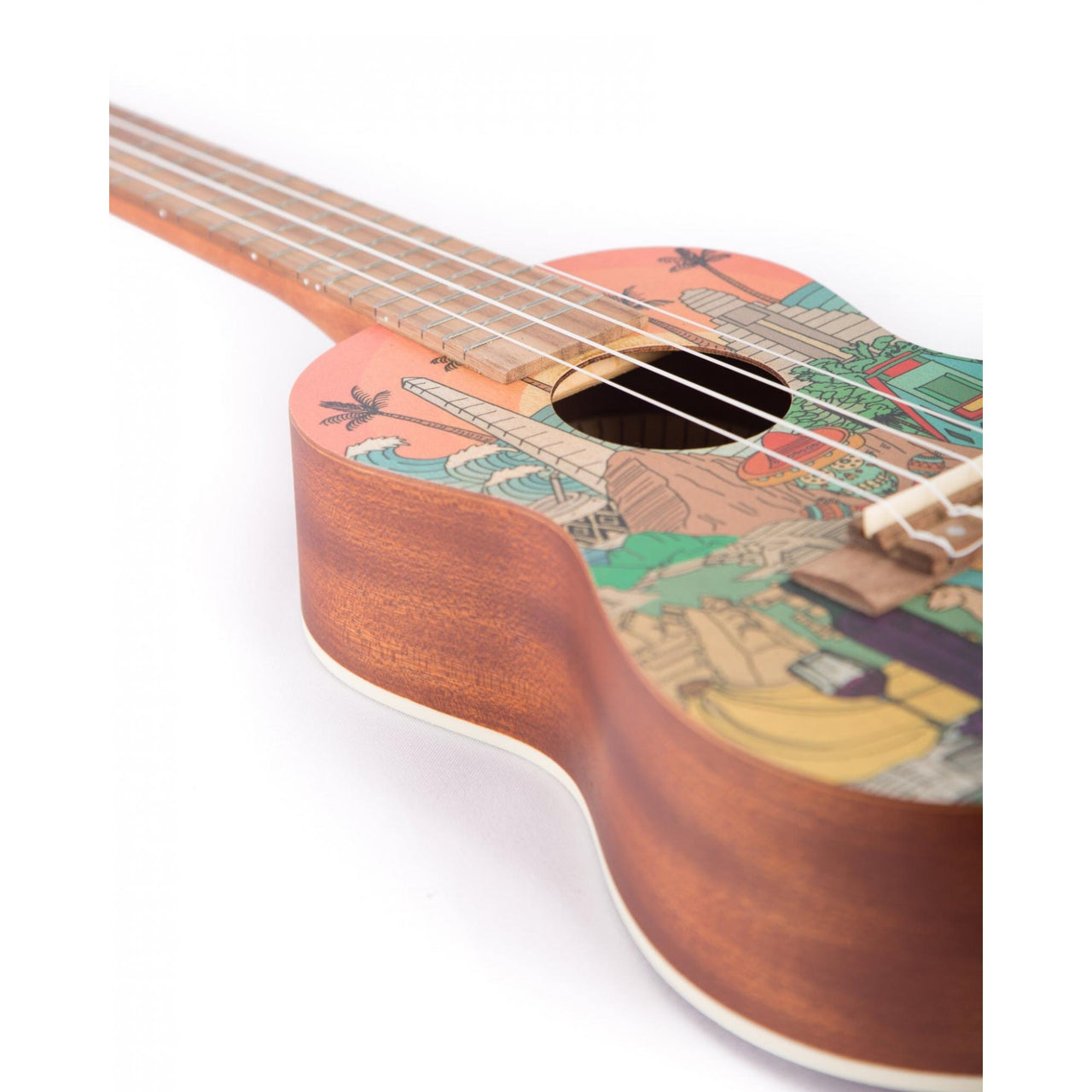 Ukulele Concierto Bamboo C/funda Sapele, U-23 Latin-s