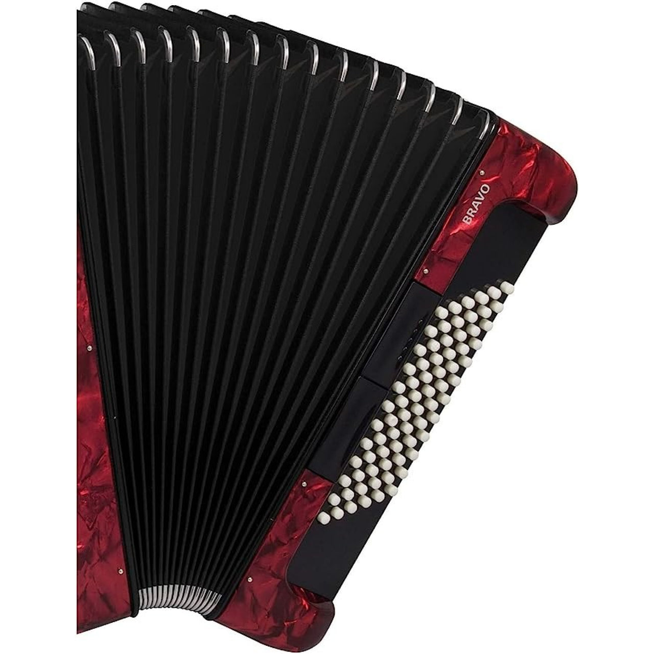 Acordeon Hohner Bravo Iii 34 Teclas 72 Bajos Rojo C/funda, A16632