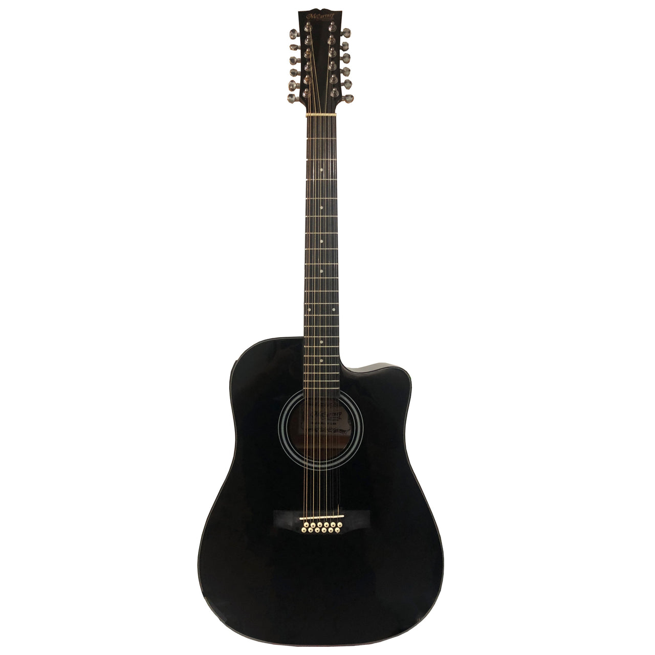 Guitarra Electroacustica Mc Cartney X-12-bk Negro 12 Cuerdas