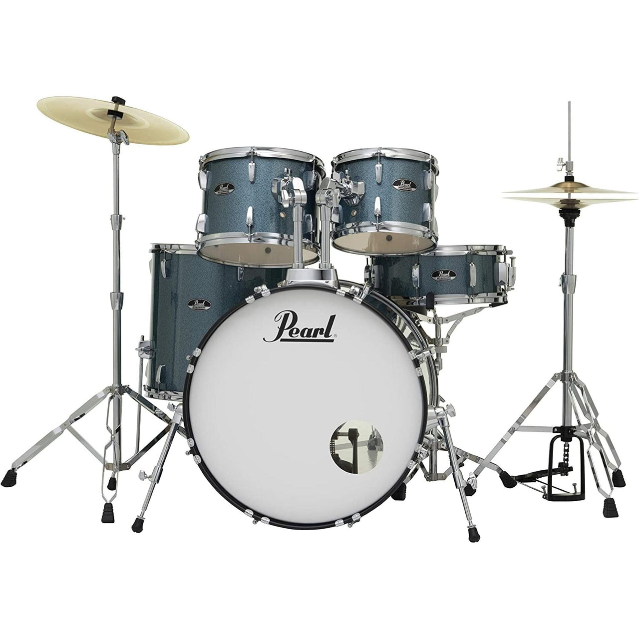 Bateria Pearl Roadshow 5 Pzas C/banco Y Plat. Aqua Blue, Rs525sc-c-703