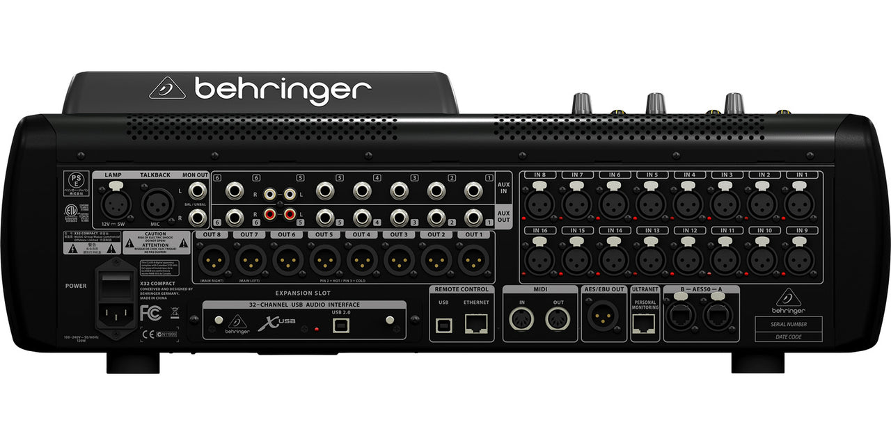 Mezcladora digital behringer x32 compact