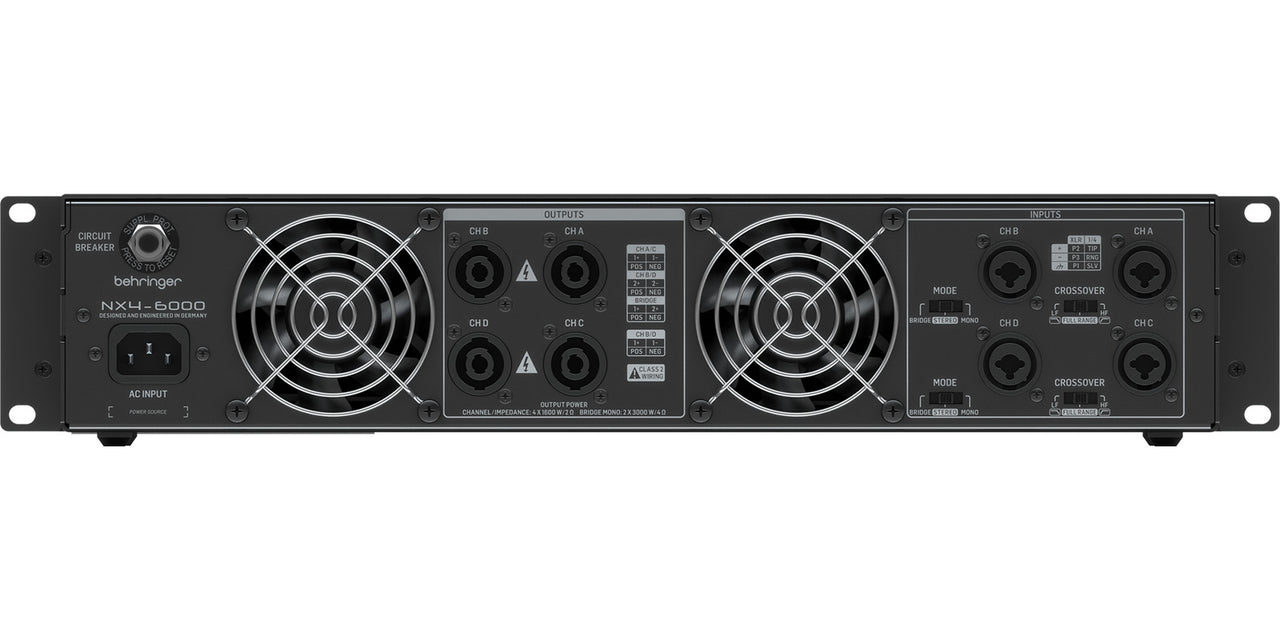 Amplificador Behringer Poder  Nx4-6000