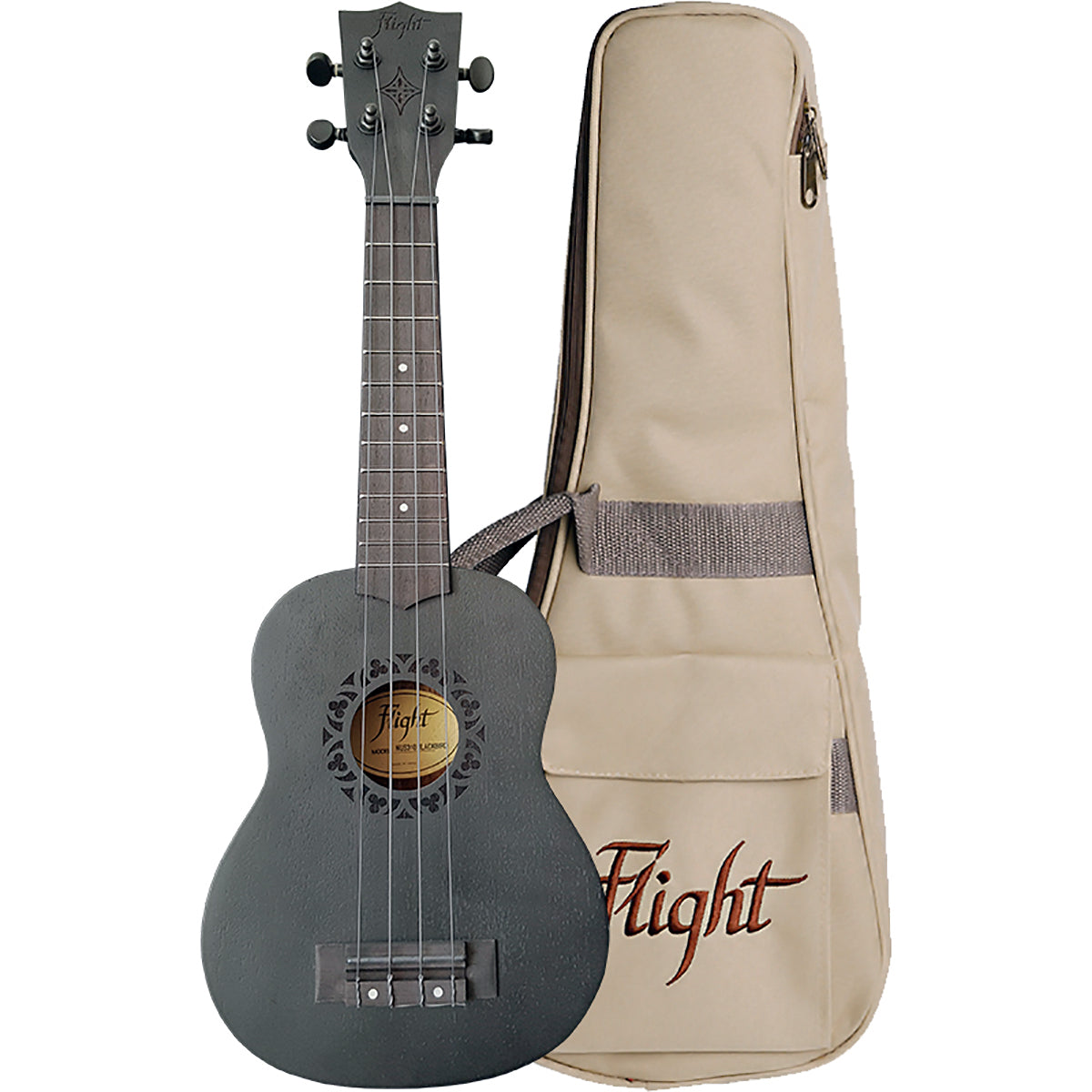 Ukelele Flight Soprano Nus310 Blackbird con funda