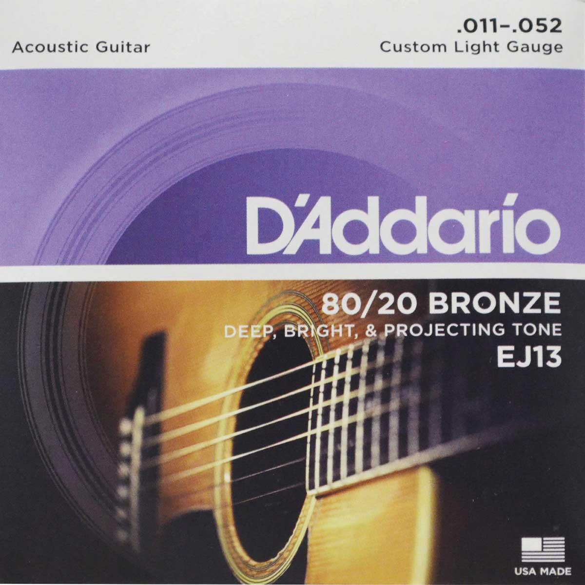 ENCORDADURA DADDARIO GUITARRA ACÚSTICA EJ-13