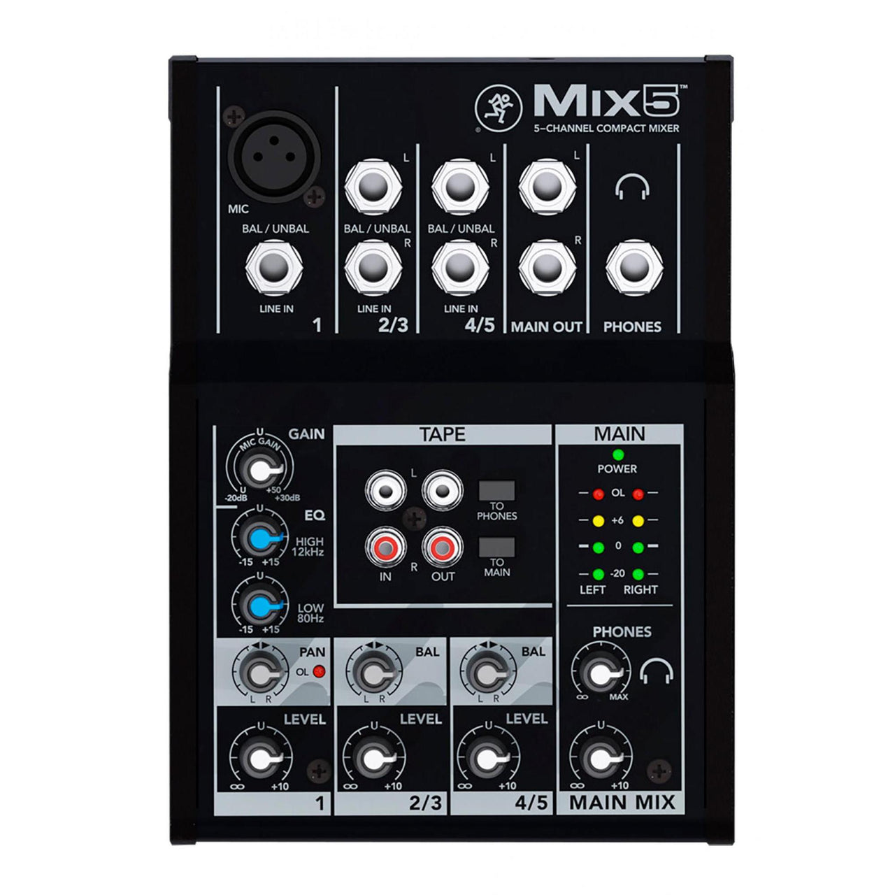 Mezcladora Mackie Mix5 Compacta 5 Canales