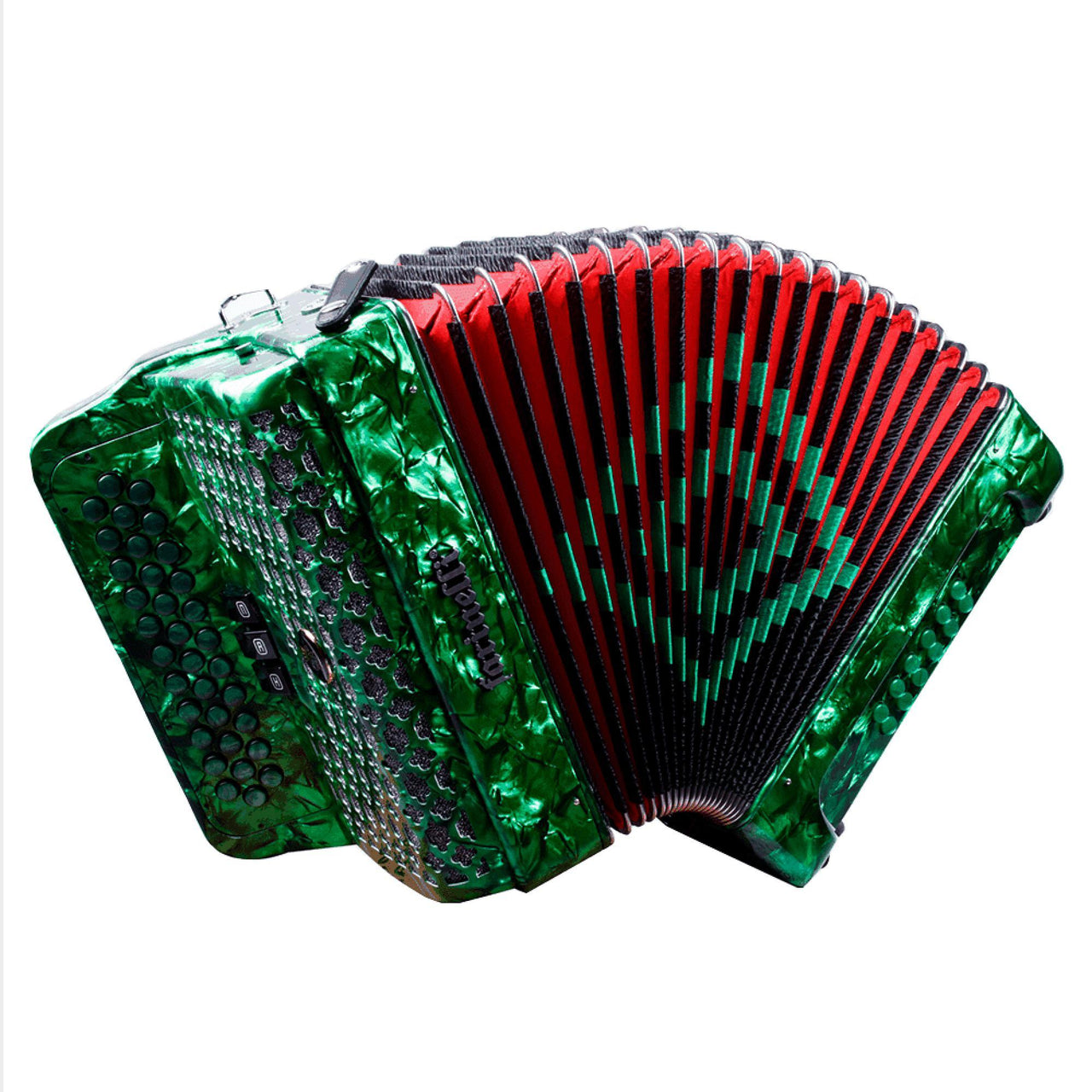 Acordeon Farinelli Botones Fa Verde 3412fav