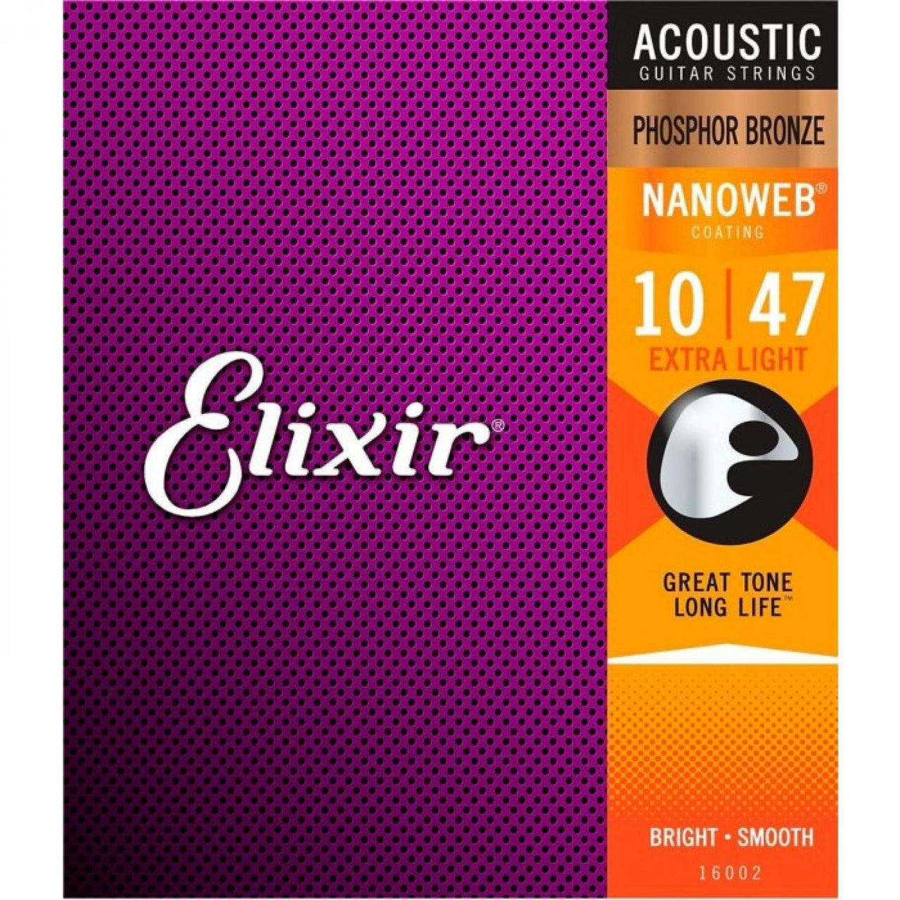 Encordadura Elixir P/guitarra Electroacustica .010-.047, 16002