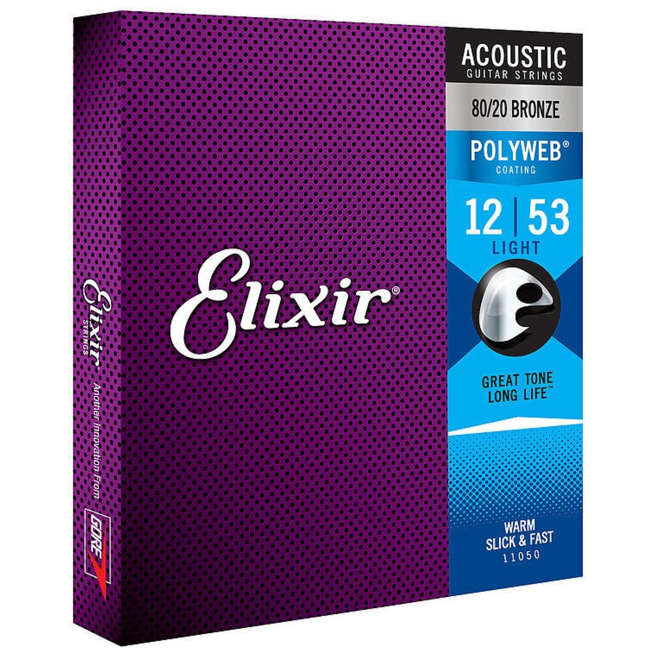 Juego De Cuerdas Elixir P/Guitarra Electroacustica Cal.012-.053, 11050