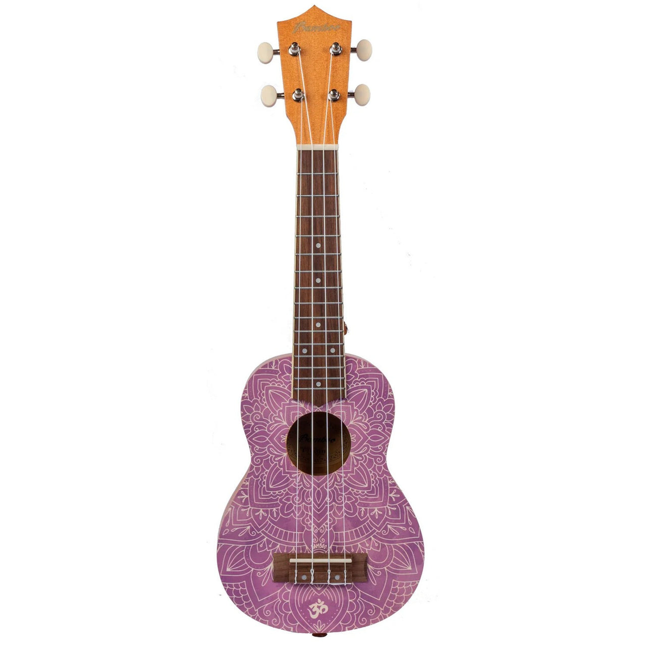 Ukulele Soprano Bamboo U-21-crown Diseño Crown Con Funda