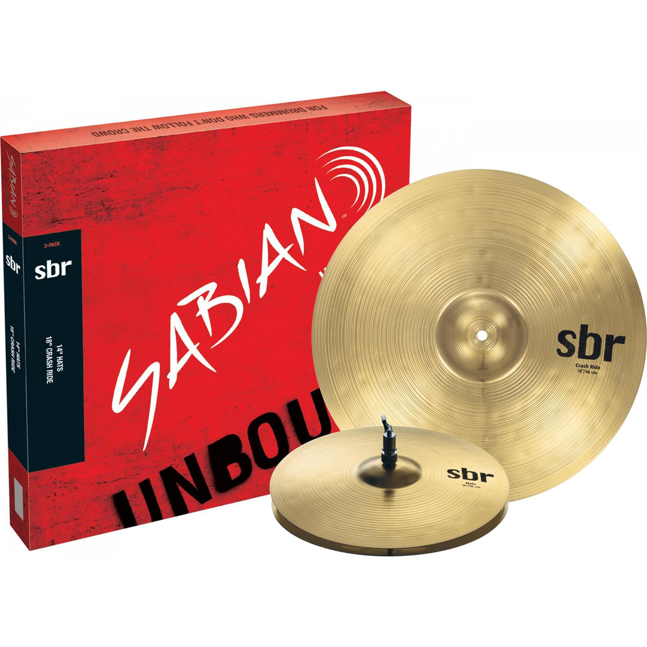 Paquete De Platillos Sabian Sbr 2-pack 14"/18", Sbr5002