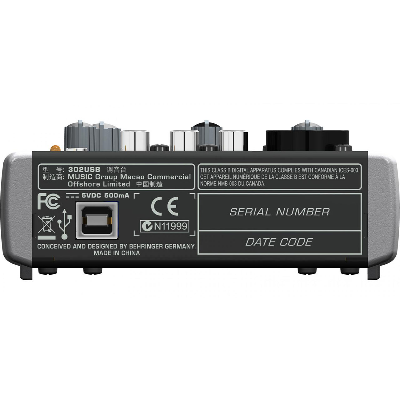 Mezcladora Behringer Xenyx 302USB Consola con Interface