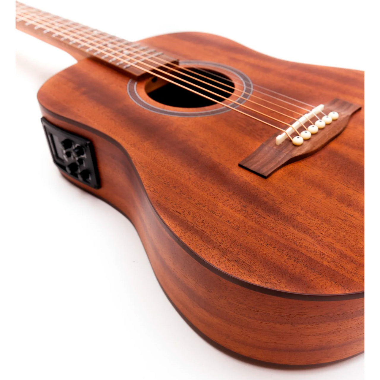 Guitarra Mini Bamboo Electroac. Mahogany 34"c/fund, Ga-baby-mahogany-q