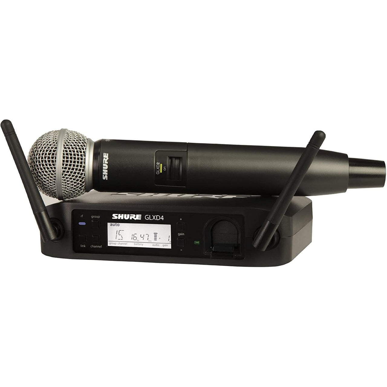 Micrófono Shure Inalámbrico C/Receptor Glxd24/Sm58