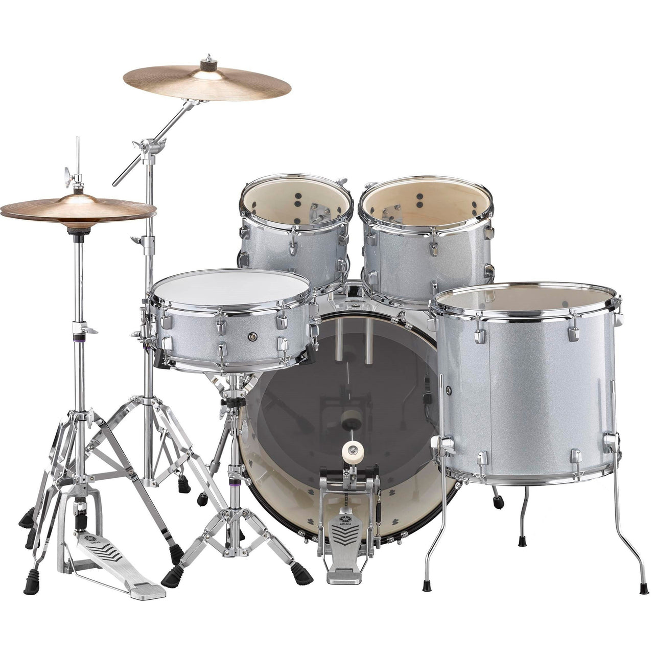 Bateria Acustica Yamaha Rydeen Silver Glitter C/Platillos Paiste. Rdp2f5slgcymst