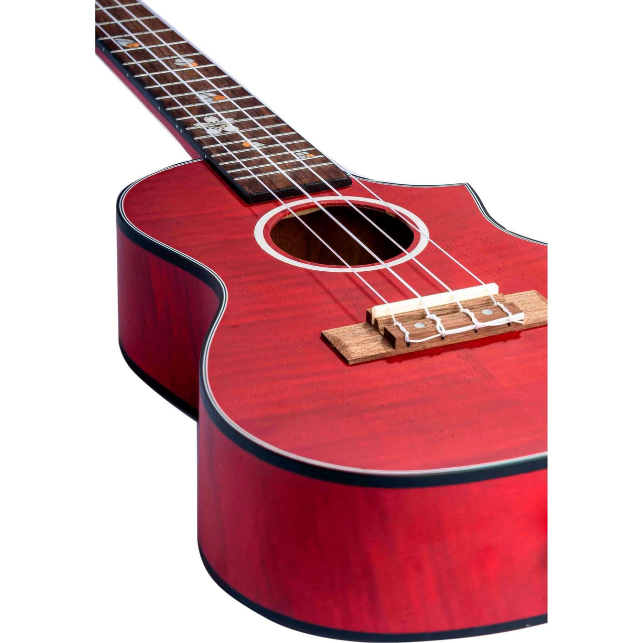 Ukulele Concierto Bamboo C/funda, Bu-23-blossom-red