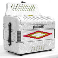 Thumbnail for Acordeon Botones Farinelli Blanco 3012 Sol, 3012w