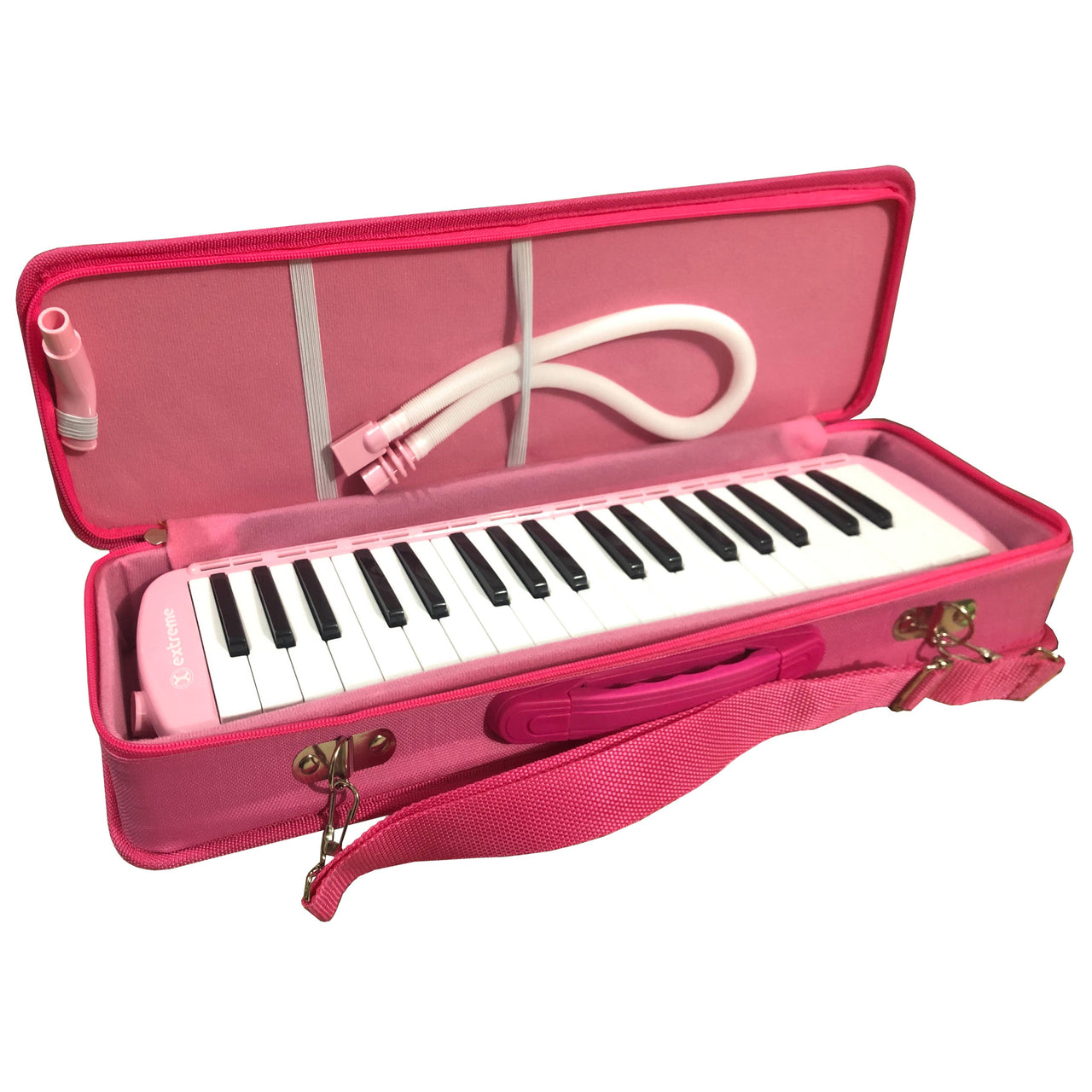 Melodica Extreme 37 Teclas 3 Octavas C/Estuche Rosa, Exml010