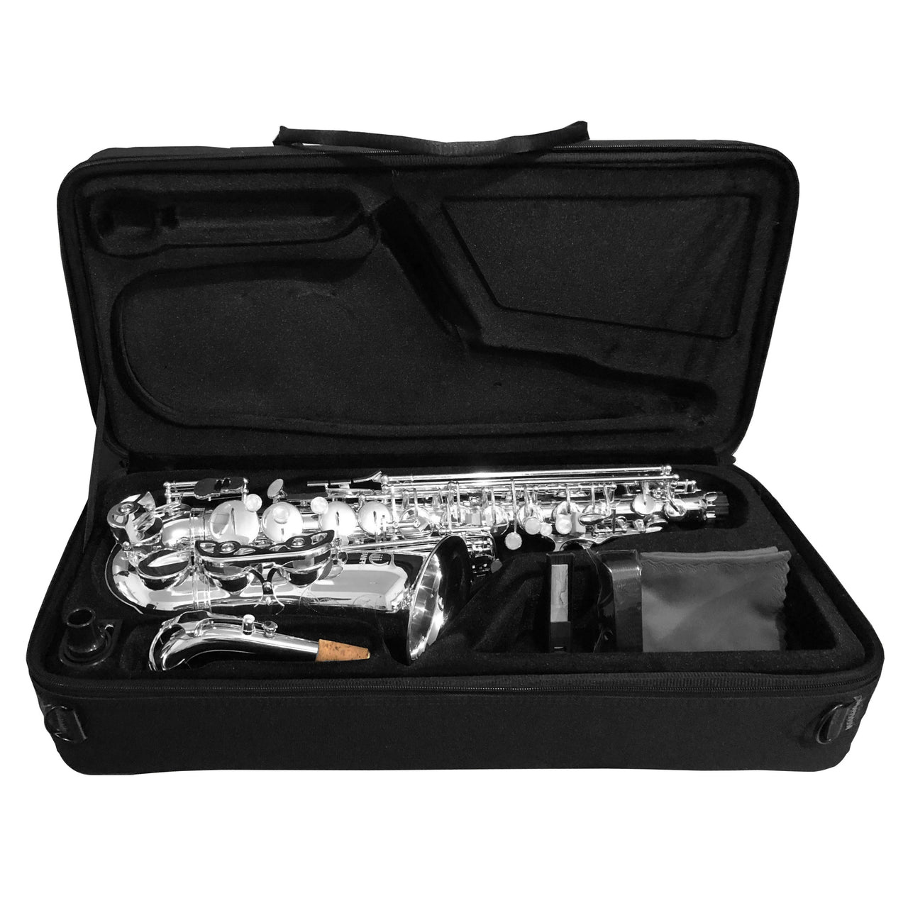 Sax Alto Fanpro Sxplata Mib Plateado