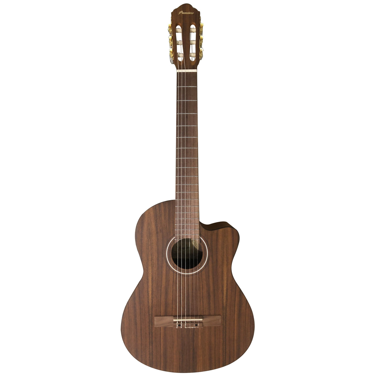 Guitarra Clasica Bamboo Gc-39-koa-q Con Funda 39 Pulgadas