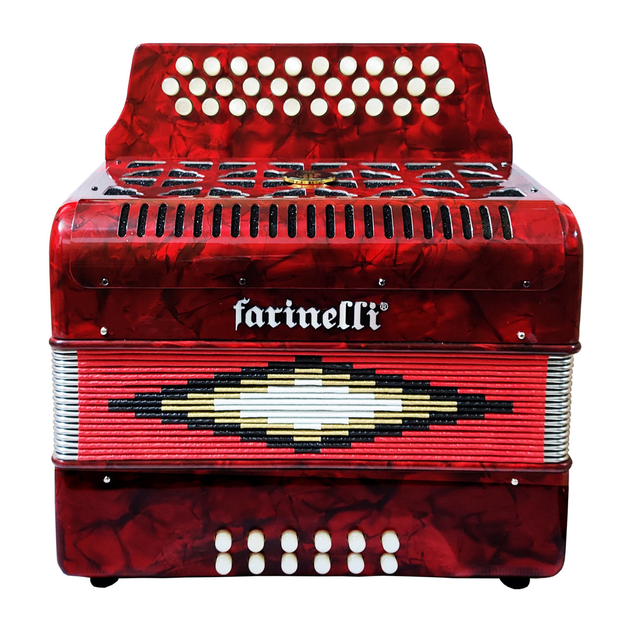 Acordeon Botones Farinelli 12 Bajos 31 Bot. Diatonico Sol, 3012r