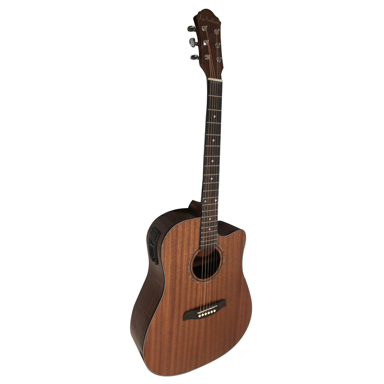 Guitarra Electroacustica La Sevillana Tx-200ceqnat Tipo Texana Natural