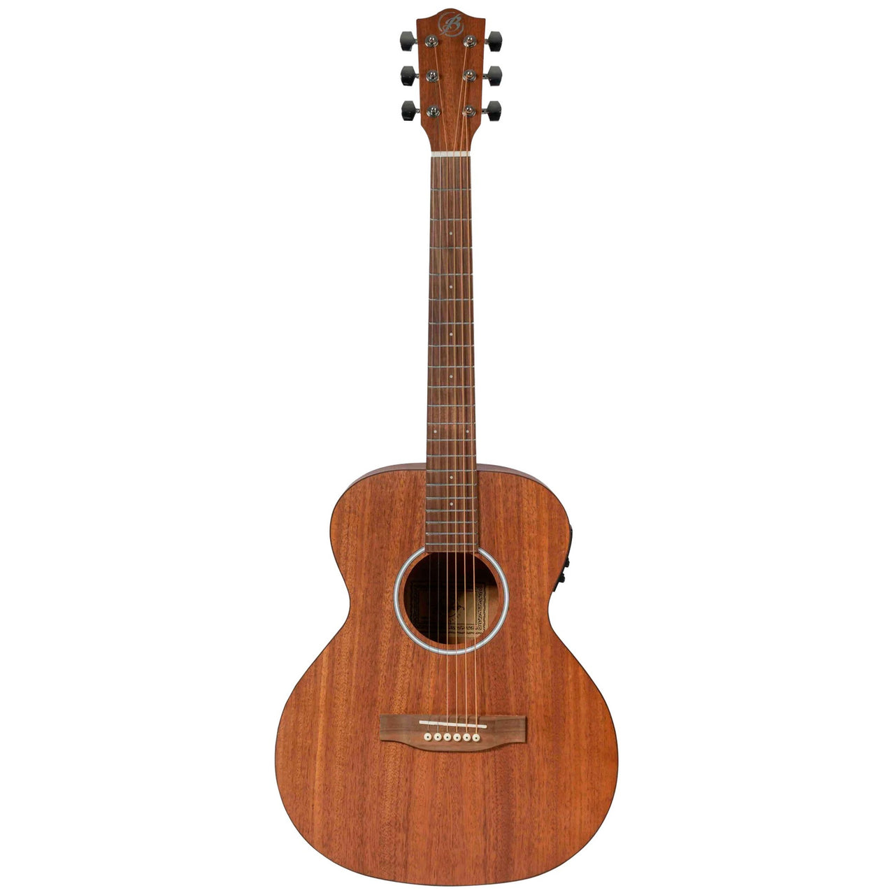 Guitarra Electroacustica Bamboo Ga-38-maho-z-q Mahogany Zurda Con Funda