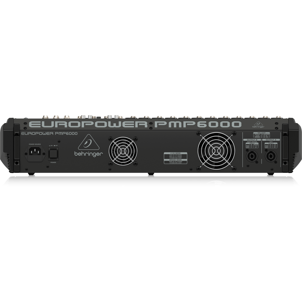 Mezcladora Behringer Pmp6000 Amplificada 1600w 20 Canales