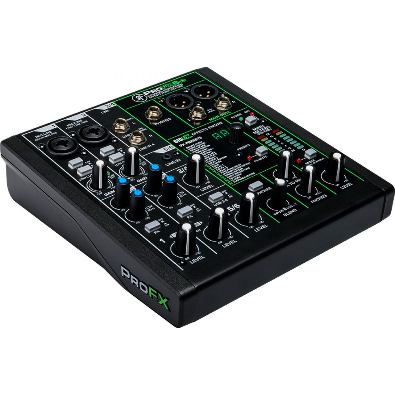 Mezcladora Mackie Profx6v3 6 Canales Con Efectos Y Usb