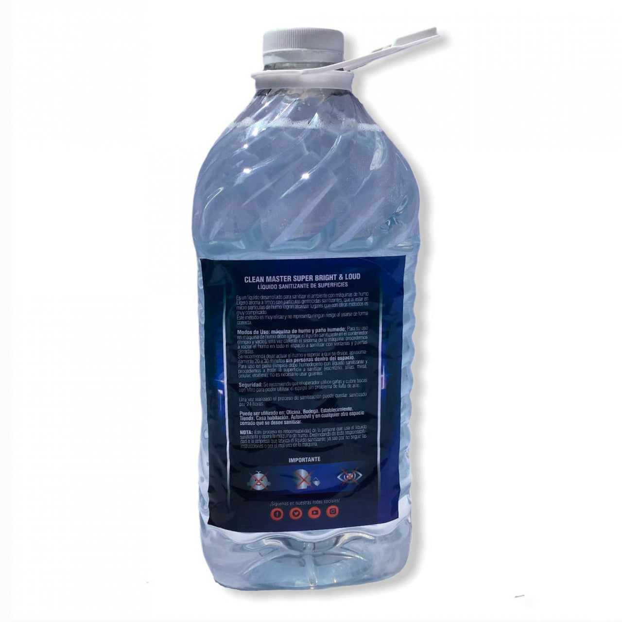 Liquido Sanitizante Humo para Maquina de Humo Clean Master galon