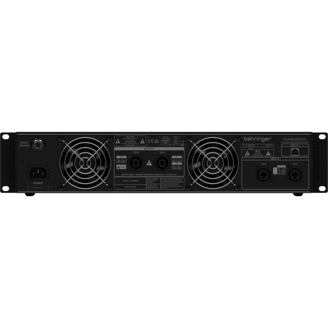 Amplificador De Poder Behringer Nx6000d
