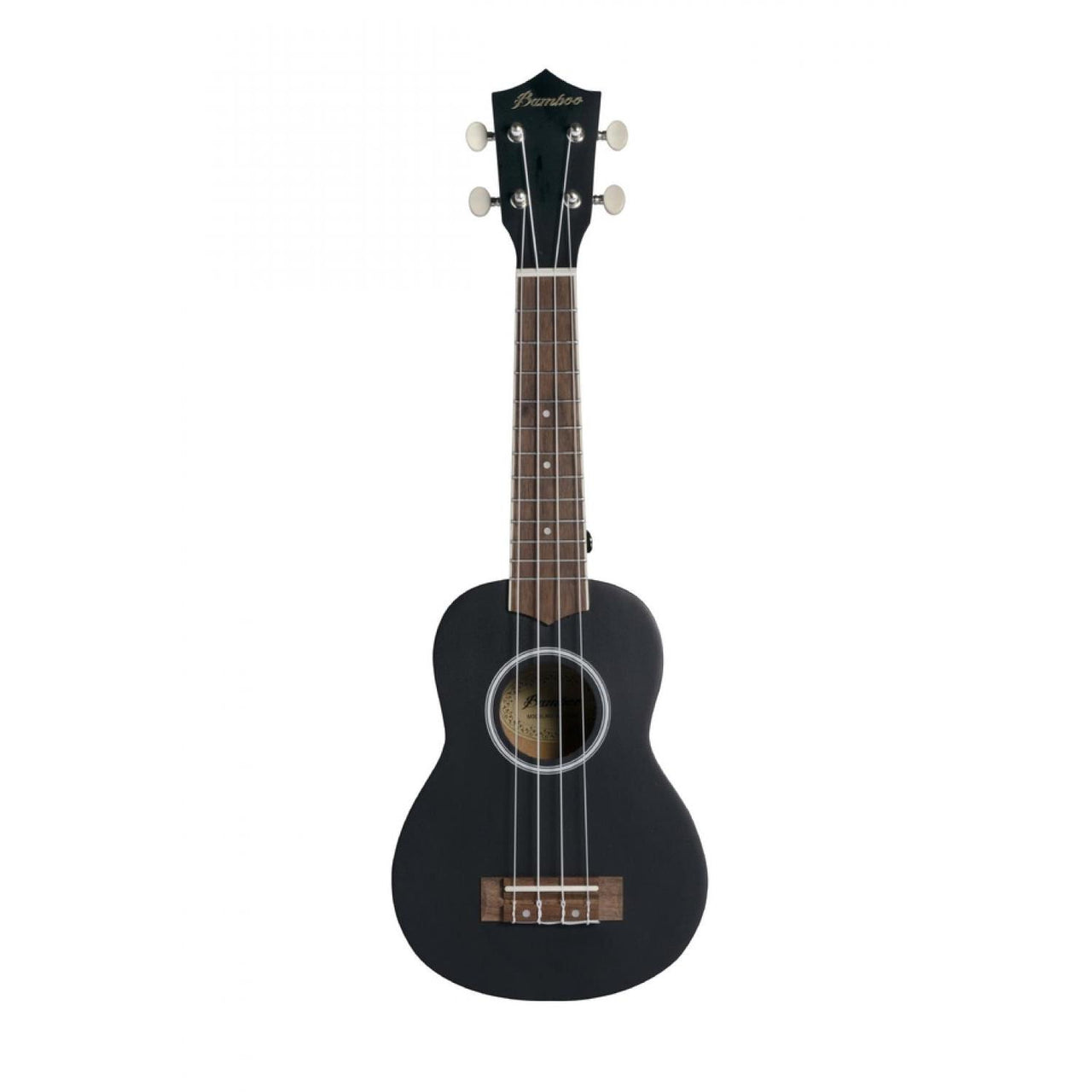 Ukulele Soprano Negro Ukelele Bamboo Bu-21ln-bk Uculele Estudio Con Funda