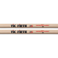 Thumbnail for Baquetas Vic Firth American Classic 5b Hickory Punta Madera Color Marron Claro