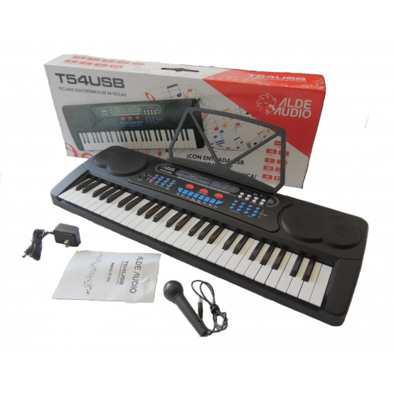 Teclado Alde Audio T54usb 54 teclas 16 Timbres 8 Ritmos
