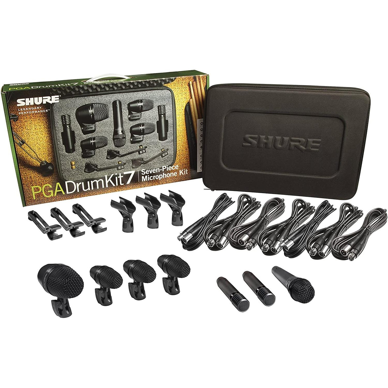 Paquete De Micrófonos P/Batería Shure 7pzas Pgadrumkit7