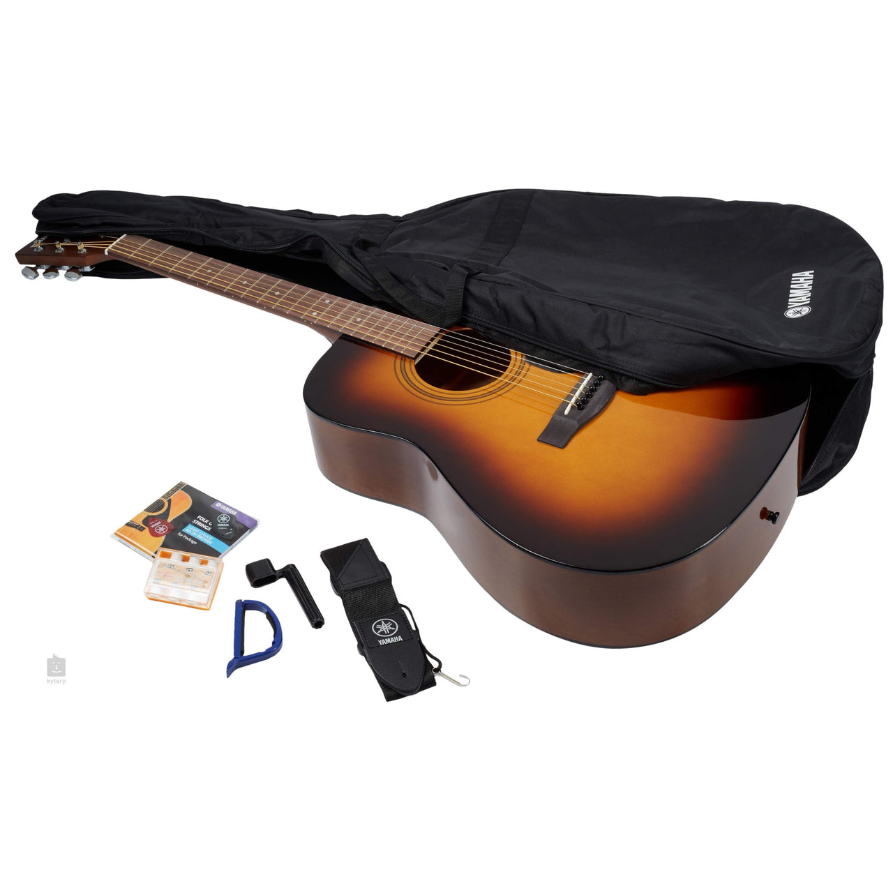 Paquete Yamaha Guitarra Acustica Folk C/Funda, Thaly Y Afin, F310ptbs