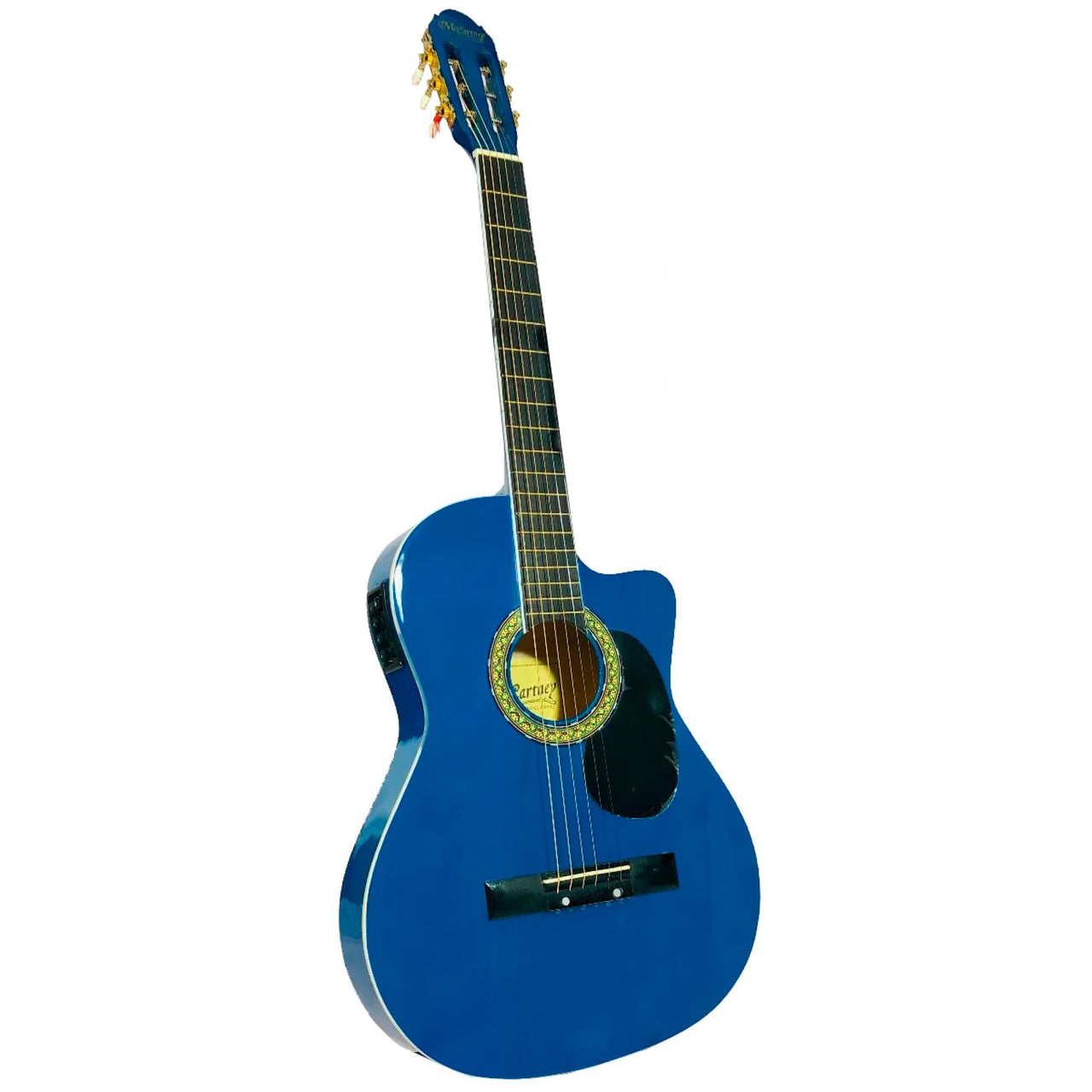 Guitarra Electroacustica Mc Cartney Cdas. Nylon Azul, Cg-851ce/n Bl