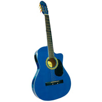 Thumbnail for Guitarra Electroacustica Mc Cartney Cdas. Nylon Azul, Cg-851ce/n Bl